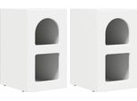 Syfax™ Comodino 2 Pcs Bianco 29,5 X 33,5 X 50 Cm Legno Multistrato