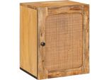 Syfax™ Mobile Appeso Da Bagno Con Lo Scaffale Marrone 38 X 33 X 48 Cm