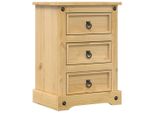 Syfax™ Comodino 45X35X64 Cm In Legno Massello Di Pino