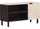 Syfax™ Mobile Tv Con Porta Finitura Bianco Lavato 80 X 33 X 46 Cm