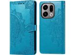 Cover Oppo Find X9 - Pelle Finta - Flip Cover Imoshion - Colore Turchese