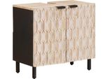 Syfax™ Armadio Per Lavabo Da Bagno Con Porta Bianco 62 X 33 X 58 Cm