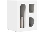 Syfax™ Comodino Bianco 40 X 35 X 50 Cm Legno Multistrato