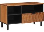 Syfax™ Mobile Tv Con Cassetto Finitura Marrone Acacia 80 X 33 X 46 Cm