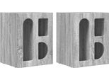 Syfax™ Comodino 2 Pcs Grigio Sonoma 40 X 35 X 50 Cm Legno Multistrato