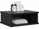 Syfax™ Comodino 2 Pcs Rovere Nero 40 X 31 X 15 Cm Legno Multistrato