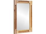 Syfax™ Specchio Da Bagno Con Specchio Marrone 50 X 2,5 X 70 Cm