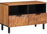 Syfax™ Mobile Tv Con Cassetto Finitura Marrone Acacia 70 X 33 X 46 Cm