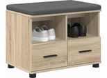 Syfax™ Panca Per Ingresso Con Cuscino Rovere Sonoma 60 X 38 X 46 Cm