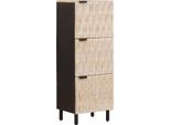 Syfax™ Credenza Con Porta Finitura Bianco Lavato 40 X 33 X 110 Cm