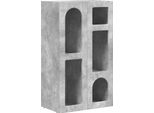 Syfax™ Credenza Grigio Cemento 59 X 35 X 100,5 Cm Legno Multistrato