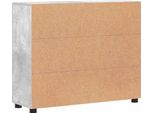 Syfax™ Credenza Grigio Cemento 88,5 X 30,5 X 73 Cm Legno Multistrato