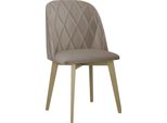 Sedia Da Pranzo Imbottita Afton 6 - Rovere Sonoma / Beige