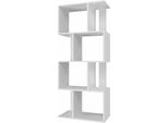 Scaffalatura Per Ufficio "Forda"" Con Ripiani A Giorno In Bianco, 59,5 X 30 X 140 Cm"