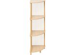 5 Five Simply Smart - Scaffale Angolare "Kord"" A 4 Ripiani Effetto Legno Chiaro"