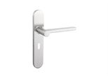 Maniglia Per Porta Lavuzo Caserta In Acciaio Inox Con Piastra Arrotondata SL56 - Per Set