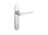 Maniglia Per Porta Lavuzo Caserta In Acciaio Inox Con Piastra Arrotondata SL72 - Per Set