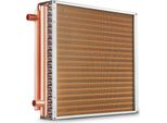 Scambiatore Di Calore 50,8X50,8 Cm - 3 File Con Attacchi In Rame Da 9,53 Mm - 242 Alette Per Uno Scambio Termico Ottimale