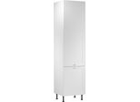 Küche Hochschrank 60 cm Küchenblock küchenmöbel, Sorento D60T AX Weiß