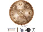 Vevor Handpan, 55 Cm, 12 Note, Tamburello In Re Minore, Strumento A Tamburo Con Mazze, Tamburo Terapeutico In Acciaio, Strumento A Percussione Per Adulti E Principianti