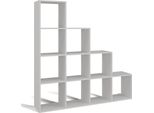 "Ovel"" Scaffale Spazioso Con Dieci Scomparti Aperti In Bianco, 153 X 30 X 153 Cm"