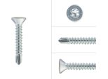 Viti Autoperforanti Con Punta Torx 4,2 X 25 Mm, Zincate - 250 Pezzi