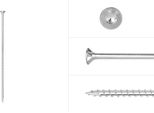 Viti Per Pannelli Truciolari Zincate 6 X 220 Mm Torx 30 Con Filettatura Parziale - Confezione Da 100 Viti