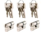 Serrature A Cilindro Skg** 30 - 30 Mm Con Chiave Uguale - Per Set 3 Pezzi