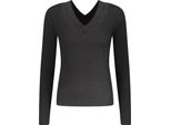 Maglia Con Scollo A V, Dettagli A Contrasto E Logo Di Guess Jeans : Taglia - M Taglia: M