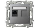 Presa Singola Per Computer, Cat. 5E Mmc Szafir Grigio Ospel