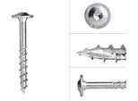 Viti A Testa Bombata Zincate 10 X 80 Mm Torx 40 - Confezione Da 50 Pezzi