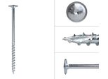 Viti A Testa Bombata Zincate 10 X 180 Mm Torx 40 - Confezione Da 50 Pezzi