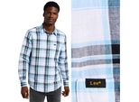 Lee Leesure -Camicia Uomo A Quadri -Camicia Preparatore Blu 112349056 L66N044970