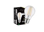 Dari Lampadina Decorativa Led 4W, E27, 3000K, 840Lm, 230V, Clear A60, EDO777709 Soluzioni Edo