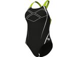 Arena Graphic Swim Pro Back Costume Da Bagno Donna, Colore:Nero, Taglia:36
