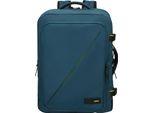 American Tourister Zaino Borsa Da Viaggio Con Scomparto Per Laptop Take2Cabin Travel Backpack 27L Harbor Blue Grigio Cadetto