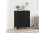 Maison Exclusive - Credenza Effetto Rovere Nero 69,5X34X90 Cm Materiale Ligneo