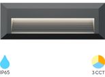 Lampada Da Parete Nera A Led Indiretta Per Esterni IP65 - 3W 3In1 Temperatura Colore 3000-6500K Illuminazione Di Gradini E Scale Resistente Alle Intemperie E Ad Alta Efficienza Energetica