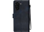 Avizar, Cover Per Xiaomi Poco X7 Pro Con Dragonne, Custodia Flip, Supporto Per Portafoglio, Blu Scuro