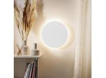 Moderna Applique Led 12W Applique Di Design Illuminazione Indiretta Bianca Rotonda IP65 3000-6500K Temperatura Di Colore Commutabile Per Esterni E Interni