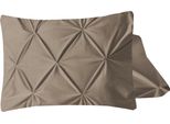 Federe In Velluto Pintuck 2Pack Taupe 60 X 70 Cm