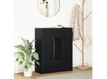 Maison Exclusive - Credenza Con Cassetti E Ante Effetto Rovere Nero 73X31X90 Cm
