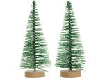 Alberi Di Natale Verdi Da 10 Cm - 2 Pezzi
