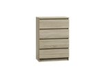 Cassettiera "Monna"" Per Camera Da Letto O Soggiorno Con Quattro Cassetti Nel Colore Rovere Sonoma, 70 X 40 X 97 Cm"