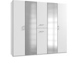 Armadio Camera Da Letto Armadio Lima 225X58X208Cm Bianco Cassetti 17998