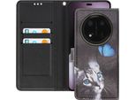 Avizar, Custodia Flip Per Honor Magic 7 Lite Stile Portafoglio, Nero