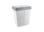 Cestino Ribelli Sistema Di Separazione Dei Rifiuti Cestino Zweimer Cestino 2 X 25 L, Bianco