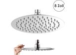 Soffione Doccia Aopunly Soffione Doccia 20X20Cm Rotondo In Acciaio Inox A Pioggia Soffione Doccia