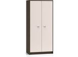 Armadio Avante 89X52X195Cm Windmill Rovere Scuro Cashmere Lucido A 2 Ante
