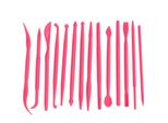 Set Di 14 Pezzi Per Modellare L'argilla, Plastica, Strumenti Per Modellare, Per Argilla E Argilla Polimerica (Rosa)